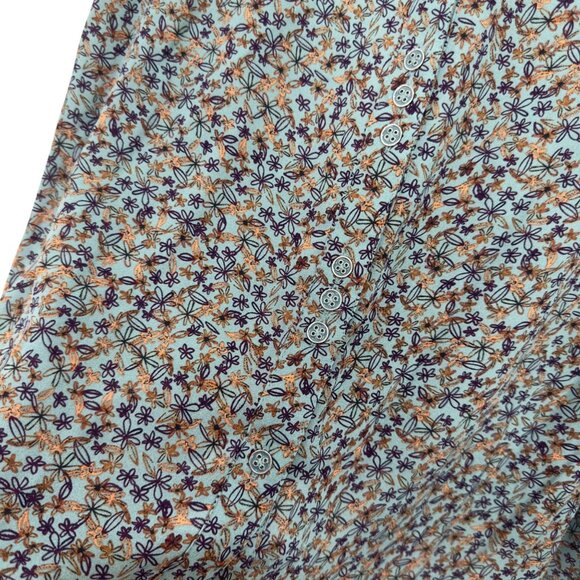 Zac & Rachel Womens Plus Size 3X Floral Long Sleeve Button Up  Top Blouse - Picture 7 of 13